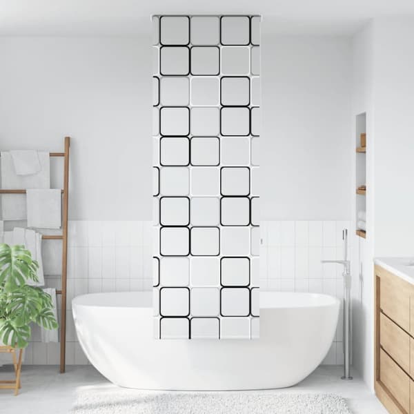 Rullgardin för dusch 60x240 cm tyg bredd 56 cm