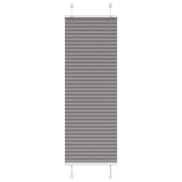 Plisserad persienn antracit 40x150cm tyg bredd 39,4cm polyester