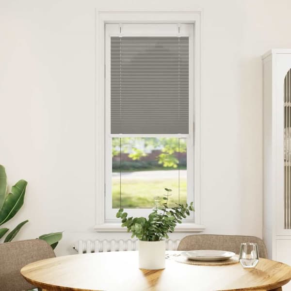 Plisserad persienn antracit 40x150cm tyg bredd 39,4cm polyester
