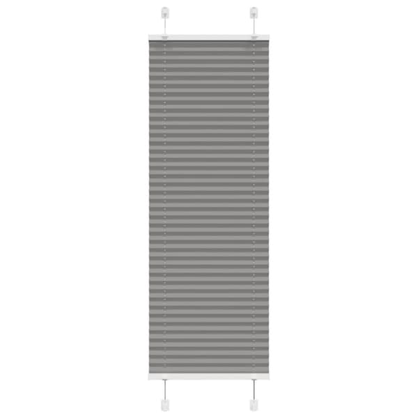 Plisserad persienn antracit 50x150cm tyg bredd 49,4cm polyester