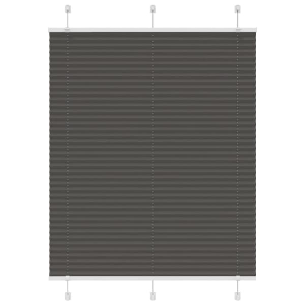 Plisserad persienn svart 110x150 cm tyg bredd 109,4cm polyester