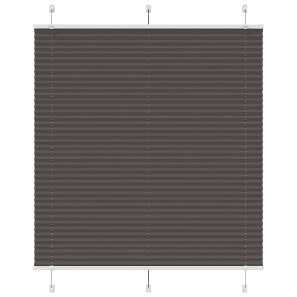Plisserad persienn svart 120x100 cm tyg bredd 119,4cm polyester