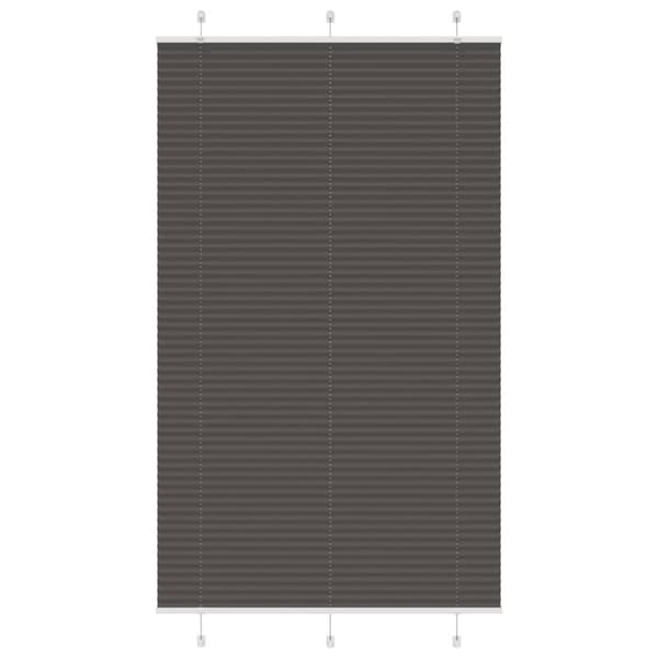 Plisserad persienn svart 120x200 cm tyg bredd 119,4cm polyester