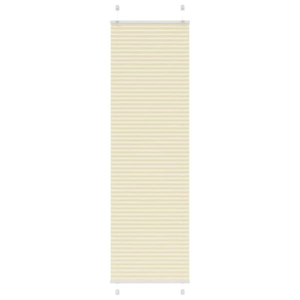 Plisserad persienn cremefärgad 65x200cm tyg bredd 64,4cm