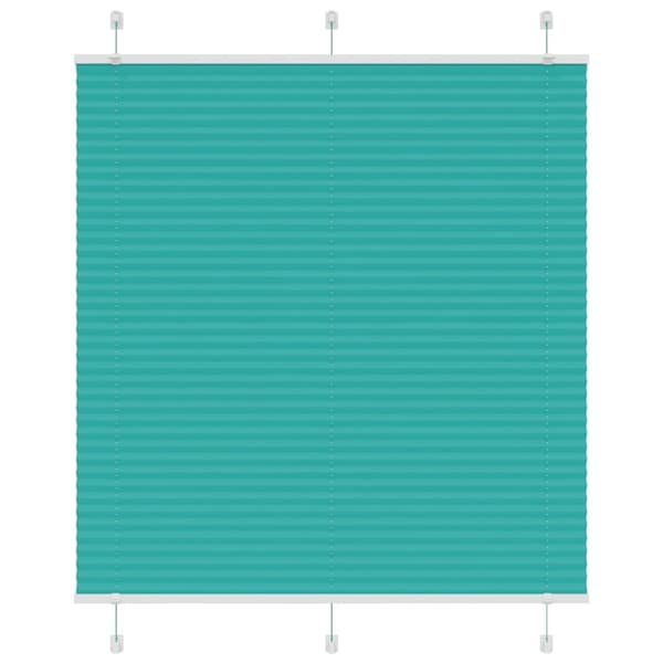 Plisserad persienn bensingrön 115x100 cm tyg bredd 114,4cm