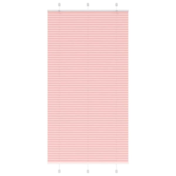 Plisserad persienn rosa 110x200 cm tyg bredd 109,4cm polyester