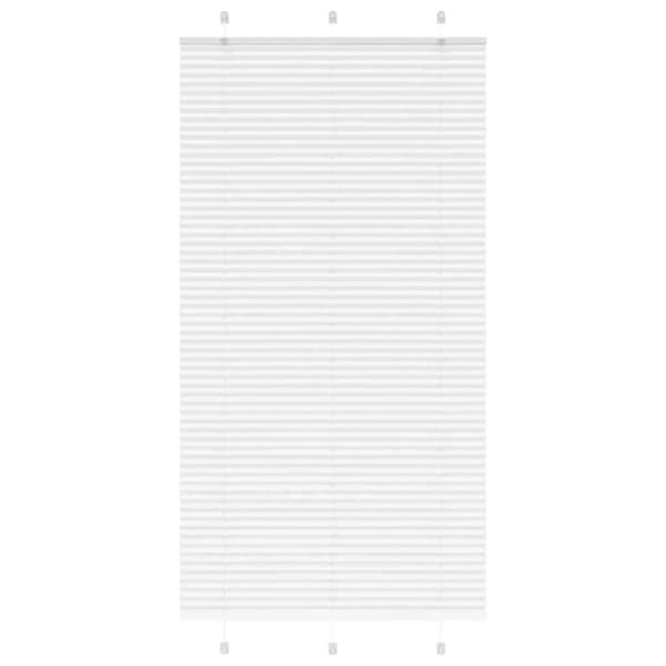 Plisserad persienn vit 105x200 cm tyg bredd 104,4cm polyester