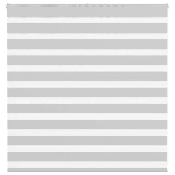 Rullgardin zebra ljusgrå 150x100 cm tyg bredd 145,9cm polyester