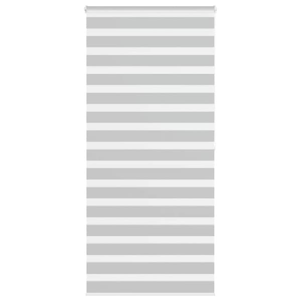Rullgardin zebra ljusgrå 110x200 cm tyg bredd 105,9cm polyester