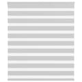 Miniatyrbild 1 av 2: Rullgardin zebra ljusgrå 135x150 cm tyg bredd 130,9cm polyester