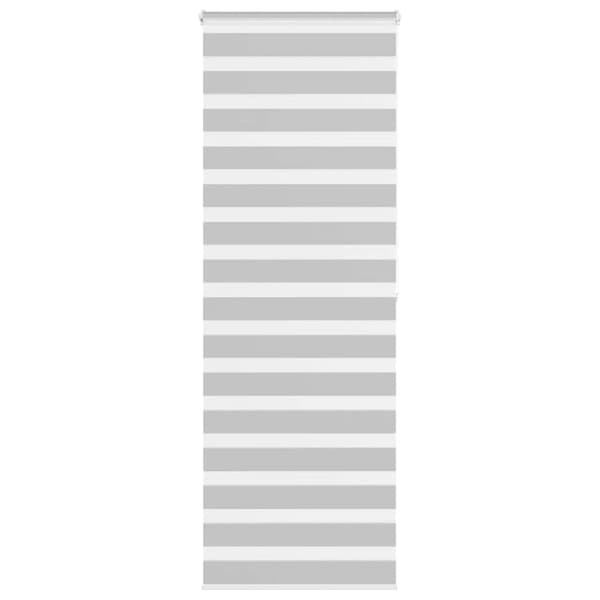Rullgardin zebra ljusgrå 90x200 cm tyg bredd 85,9 cm polyester