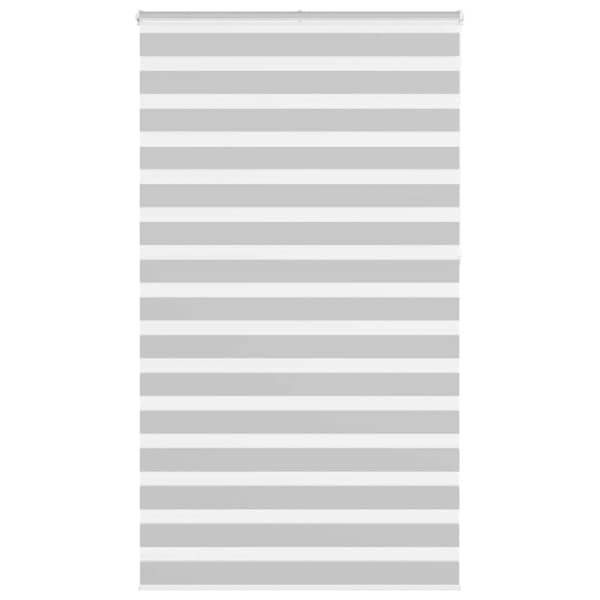 Rullgardin zebra ljusgrå 130x230 cm tyg bredd 125,9cm polyester