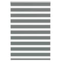 Miniatyrbild 1 av 2: Rullgardin zebra mörkgrå 100x100 cm tyg bredd 95,9 cm polyester