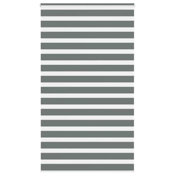Rullgardin zebra mörkgrå 120x230 cm tyg bredd 115,9cm polyester