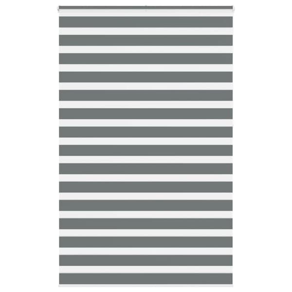 Rullgardin zebra mörkgrå 140x230 cm tyg bredd 135,9cm polyester