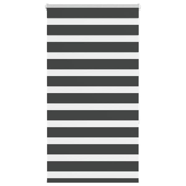 Rullgardin zebra svart 70x150 cm tyg bredd 65,9 cm polyester