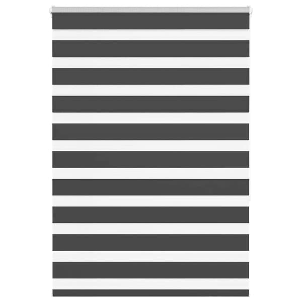 Rullgardin zebra svart 95x150 cm tyg bredd 90,9 cm polyester