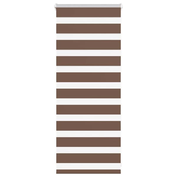 Rullgardin zebra brun 55x100 cm tyg bredd 50,9 cm polyester