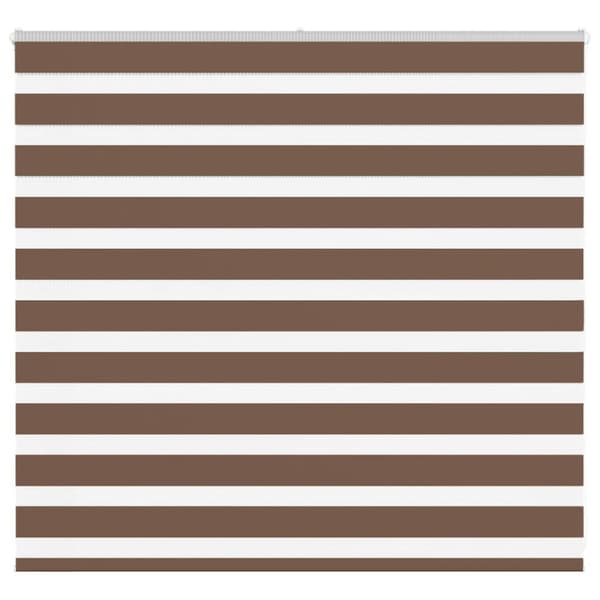 Rullgardin zebra brun 160x100 cm tyg bredd 155,9 cm polyester