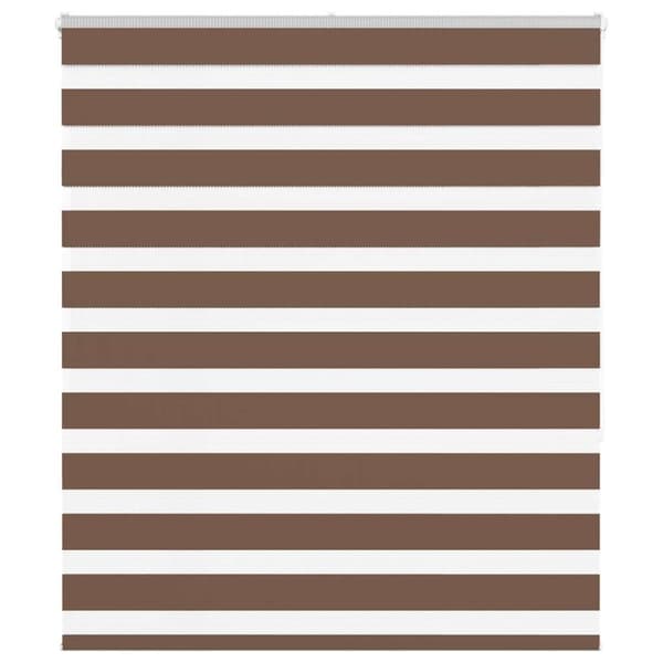 Rullgardin zebra brun 135x150 cm tyg bredd 130,9 cm polyester