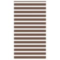 Miniatyrbild 1 av 2: Rullgardin zebra brun 130x200 cm tyg bredd 125,9 cm polyester