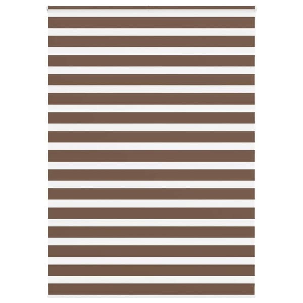 Rullgardin zebra brun 155x230 cm tyg bredd 150,9 cm polyester