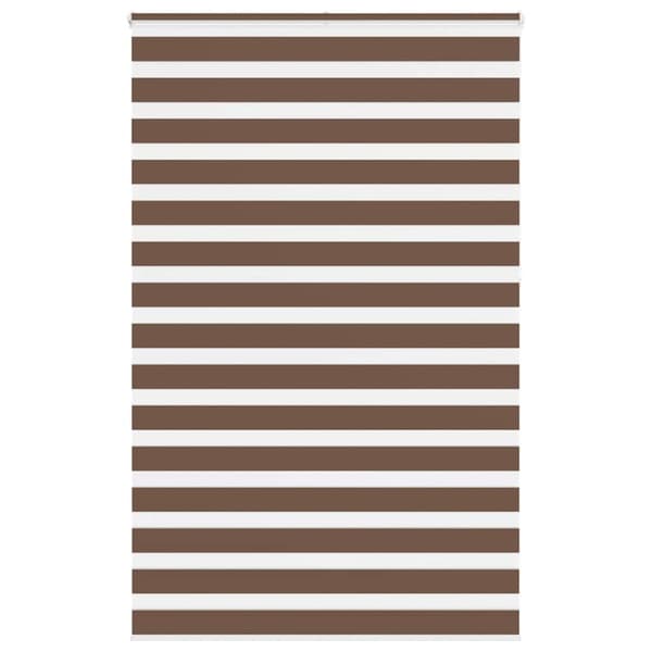 Rullgardin zebra brun 140x230 cm tyg bredd 135,9 cm polyester