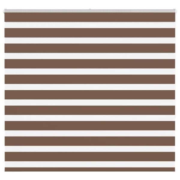 Rullgardin zebra brun 165x150 cm tyg bredd 160,9 cm polyester