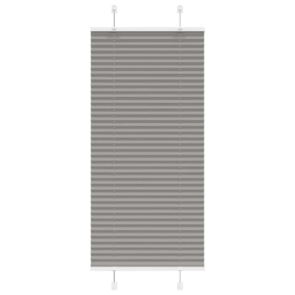 Plisserad persienn antracit 60x100cm tyg bredd 59,4cm polyester