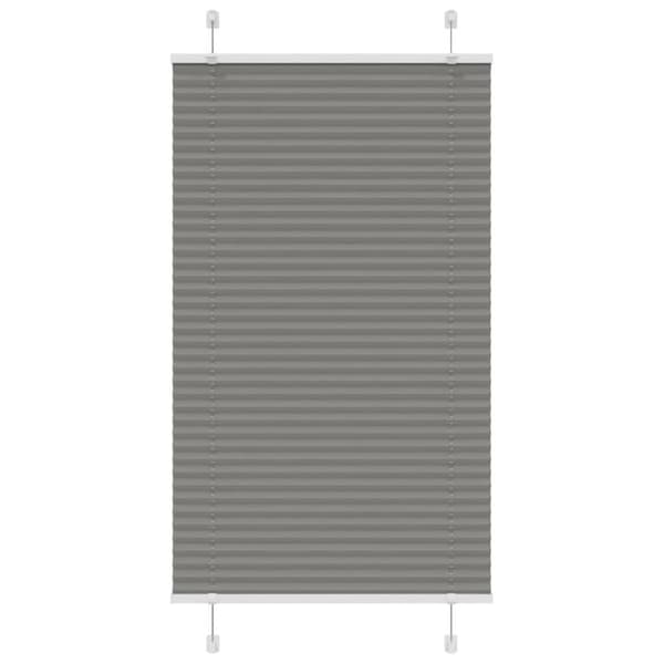 Plisserad persienn antracit 80x100cm tyg bredd 79,4cm polyester