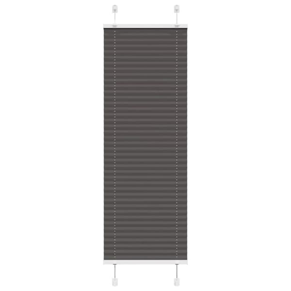 Plisserad persienn svart 45x100cm tyg bredd 44,4cm polyester