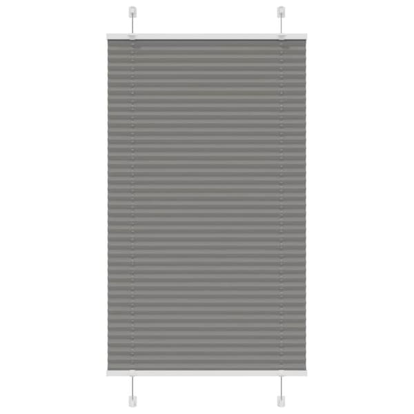 Plisserad persienn antracit 70x150cm tyg bredd 69,4cm polyester
