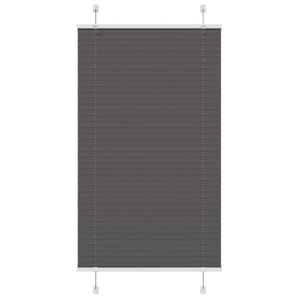 Plisserad persienn svart 80x100 cm tyg bredd 79,4 cm polyester
