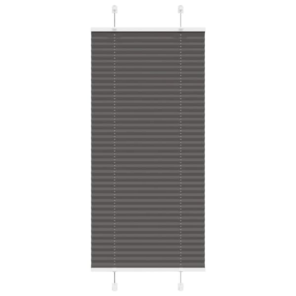 Plisserad persienn svart 55x150cm tyg bredd 54,4cm polyester