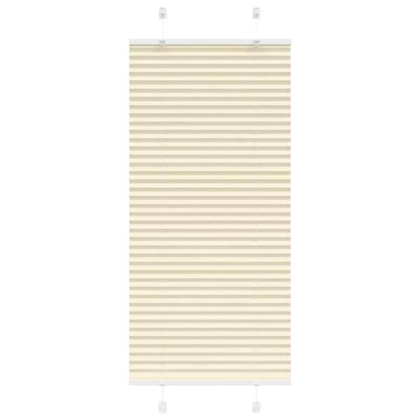 Plisserad persienn cremefärgad 55x150cm tyg bredd 54,4cm
