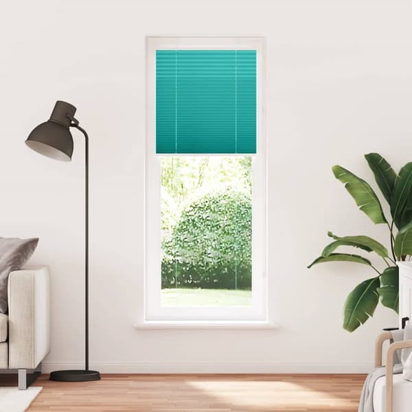 Plisserad persienn bensingrön 75x200 cm tyg bredd 74,4cm