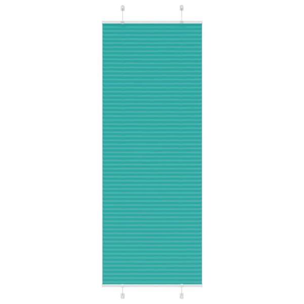 Plisserad persienn bensingrön 75x200 cm tyg bredd 74,4cm