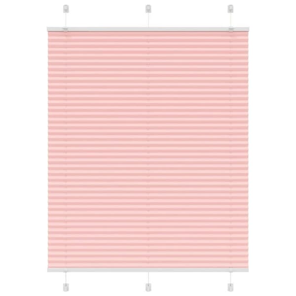 Plisserad persienn rosa 105x150 cm tyg bredd 104,4cm polyester
