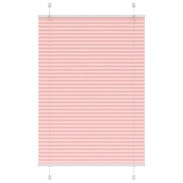 Plisserad persienn rosa 85x150 cm tyg bredd 84,4 cm polyester