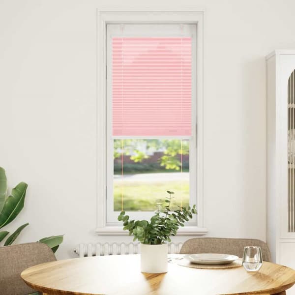 Plisserad persienn rosa 45x150cm tyg bredd 44,4cm polyester