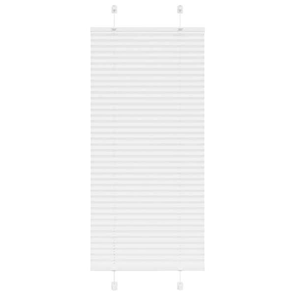 Plisserad persienn vit 60x150cm tyg bredd 59,4cm polyester