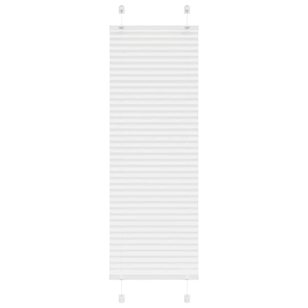 Plisserad persienn vit 50x100cm tyg bredd 49,4cm polyester