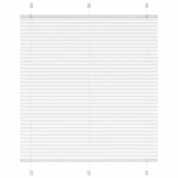 Plisserad persienn vit 115x100 cm tyg bredd 114,4cm polyester