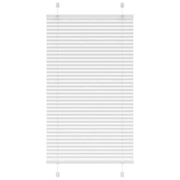 Plisserad persienn vit 75x100 cm tyg bredd 74,4 cm polyester