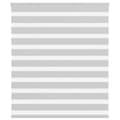 Miniatyrbild 1 av 2: Rullgardin zebra ljusgrå 130x100 cm tyg bredd 125,9cm polyester