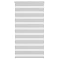 Miniatyrbild 1 av 2: Rullgardin zebra ljusgrå 85x100 cm tyg bredd 80,9 cm polyester