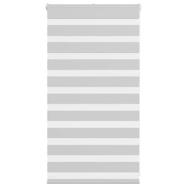 Rullgardin zebra ljusgrå 85x100 cm tyg bredd 80,9 cm polyester