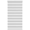 Miniatyrbild 1 av 2: Rullgardin zebra ljusgrå 85x150 cm tyg bredd 80,9 cm polyester