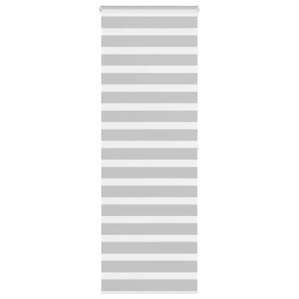 Rullgardin zebra ljusgrå 70x200 cm tyg bredd 65,9 cm polyester