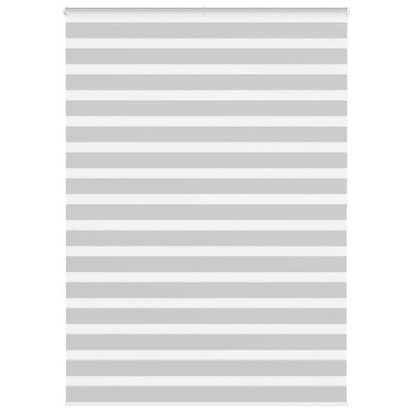 Rullgardin zebra ljusgrå 165x200 cm tyg bredd 160,9cm polyester